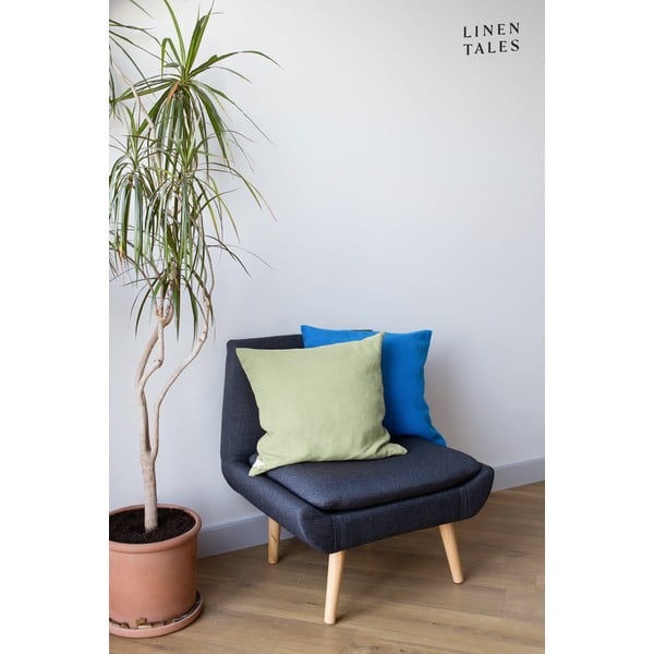 Iš lino dekoratyvinis pagalvės užvalkalas 40x40 cm Sage – Linen Tales-image-1