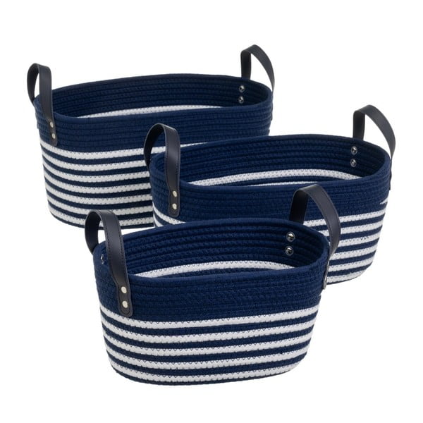 Iš tekstilės krepšiai 3 vnt. 38x22x20 cm – Casa Selección