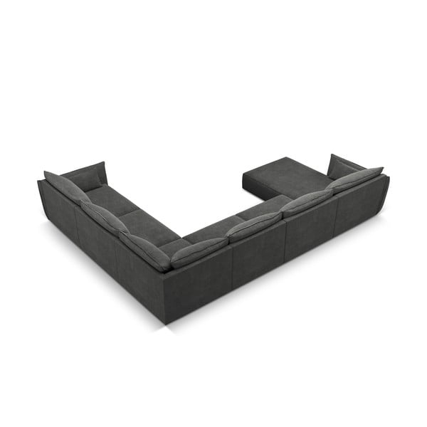 Pilka kampinė sofa (dešinysis kampas) Vanda - Mazzini Sofas-image-3