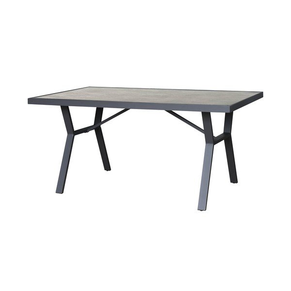 Tamsiai pilkos spalvos iš aliuminio sodo poilsio baldų komplektas 5 žmonėms Sibiu – Rojaplast-image-3