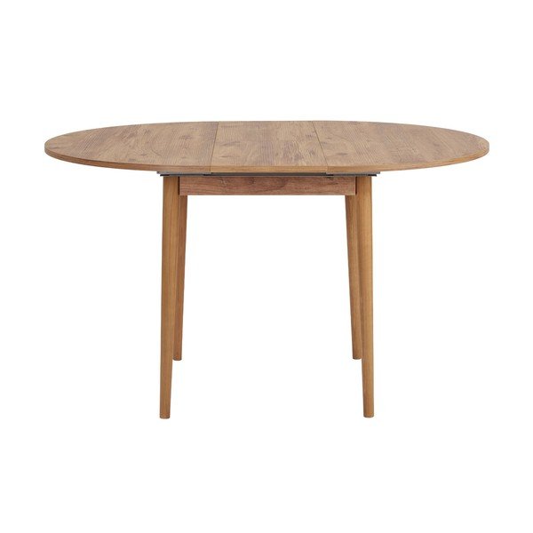 Apvalios formos prailginamas valgomojo stalas su papildomu stalviršiu iš pušies ø 100 cm Viona – Kalune Design-image-4