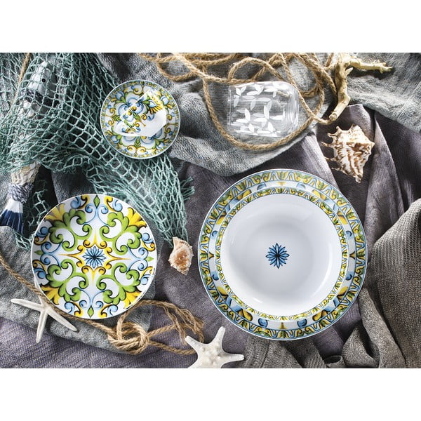 18 dalių porcelianinių indų rinkinys Villa Altachiara Caltagirone-image-1