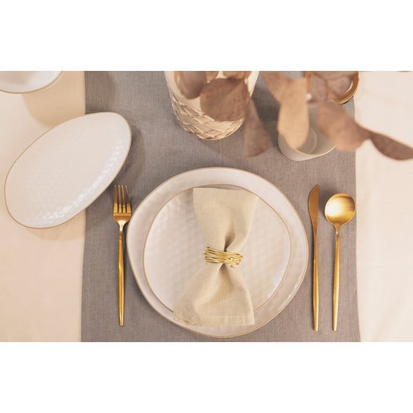 Iš akmens masės serviravimo padėklas baltos spalvos 19x33 cm Imprints – Villa Altachiara-image-1