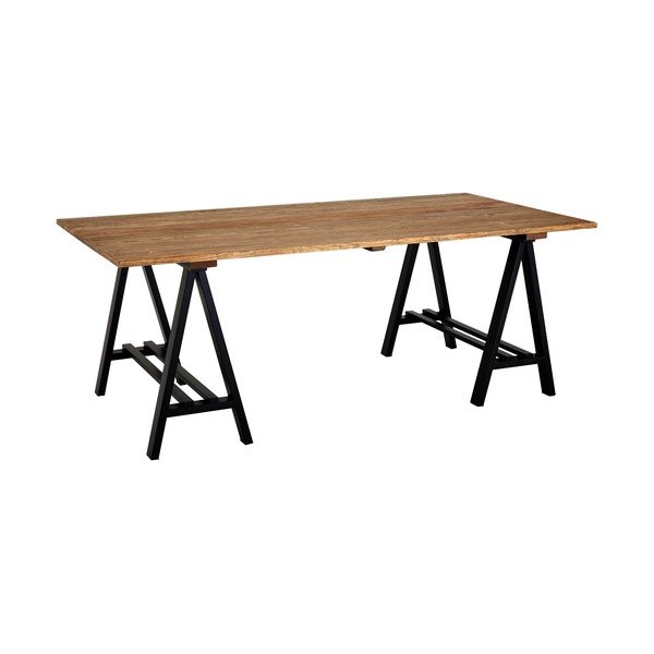 Valgomojo stalas iš pušies masyvo 100x200 cm Hampstead – Premier Housewares-image-2