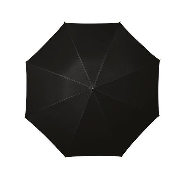 Juodas skėtis su medine rankena "Ambiance Wooden", ⌀ 102 cm-image-1