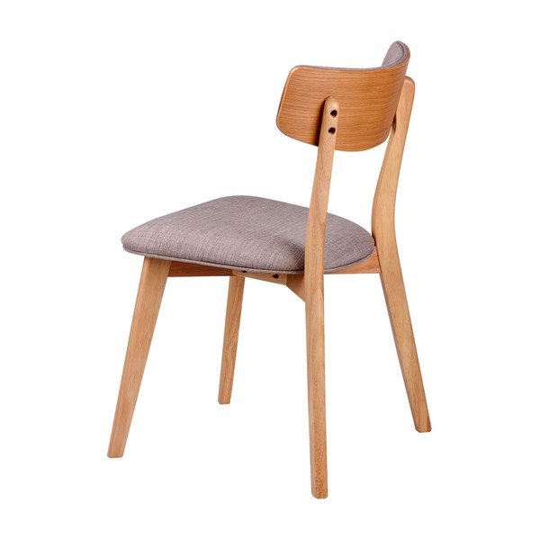 2 šviesiai pilkų valgomojo kėdžių komplektas sømcasa Anais-image-2