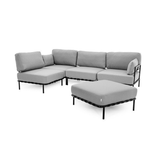 Sodo modulinė sofa šviesiai pilkos spalvos 234 cm Salve – Sit Sit-image-3