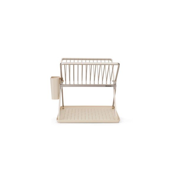 Smėlio spalvos iš metalo dviejų aukštų kiaurasamtis 37x33 cm – Brabantia