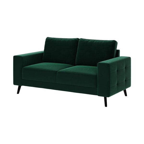 Tamsiai žalios spalvos aksominė sofa Ghado Fynn, 168 cm-image-2