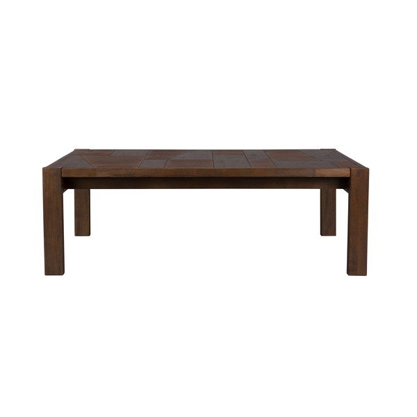 Tamsios natūralios spalvos iš medienos masyvo kavos staliukas 60x120 cm Bruneau – Dutchbone