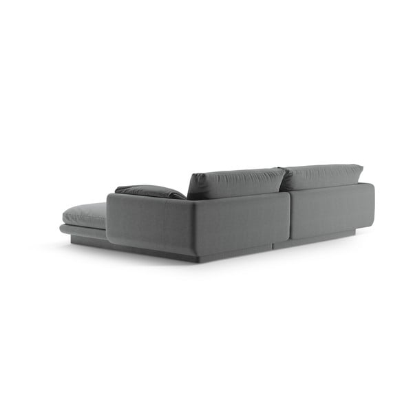 Kampinė sofa tamsiai pilkos spalvos (su kairiuoju kampu) Torino – Micadoni Home-image-3