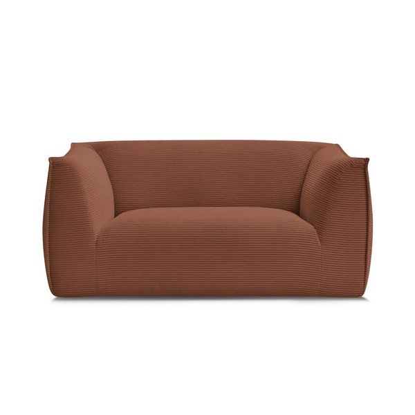 Oranžinės spalvos sofa iš kordinio velveto 170 cm Giorgia – Bobochic Paris