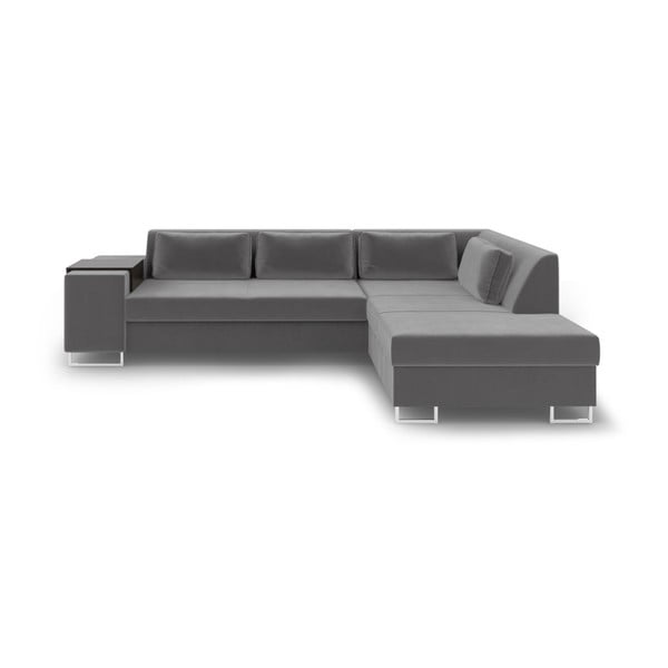 "Cosmopolitan Design San Antonio" pilka sofa-lova, dešinysis kampas
