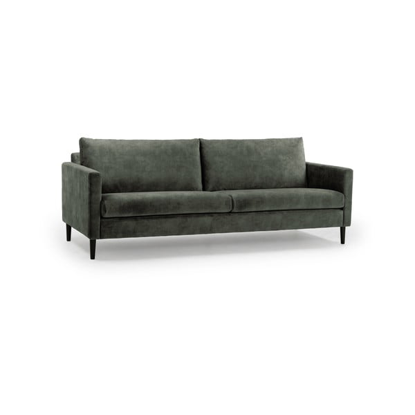 Žalios ir pilkos spalvos sofa su aksominiu užvalkalu Scandic Adagio, 220 cm pločio-image-2
