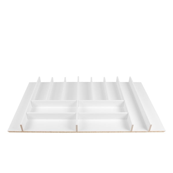 Stalo įrankių padėklas baltos spalvos 78 x 47 cm Wood Line – Elletipi