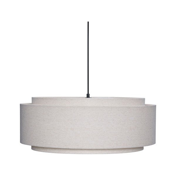 Kreminės spalvos iš tekstilės kabantis šviestuvas ø60x23 cm Sable – Hübsch