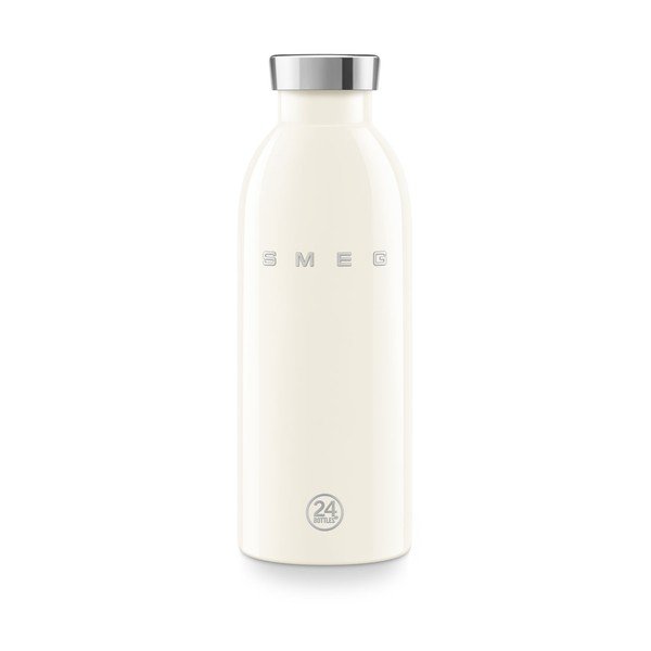 Kreminės spalvos iš nerūdijančio plieno termosas 500 ml 24BOTTLES – SMEG
