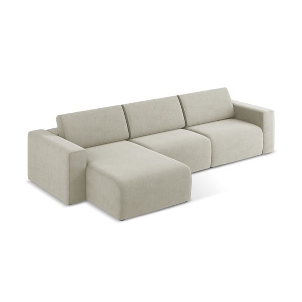 Smėlio spalvos modulinė kampinė sofa (su kairiuoju kampu) Kalea – Makamii-image-3