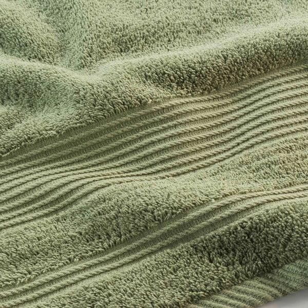 Iš frote audinio iš medvilnės vonios rankšluostis khaki spalvos 70x130 cm Tendresse – douceur d'intérieur-image-2
