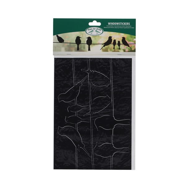 Nuo paukščių, atsitrenkiančių į stiklą lipdukas ant lango 33x23 cm – Esschert Design-image-1