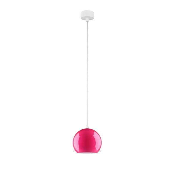 Rožinis lubinis šviestuvas su baltu kabeliu "Sotto Luce Myoo