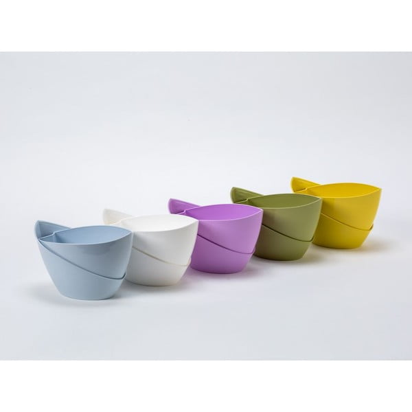 Pastelinės violetinės spalvos savaiminio laistymo vazonas Plastia Doppio-image-1