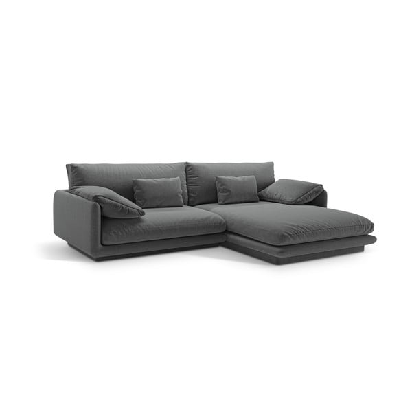 Kampinė sofa tamsiai pilkos spalvos (su dešiniuoju kampu) Torino – Micadoni Home-image-2