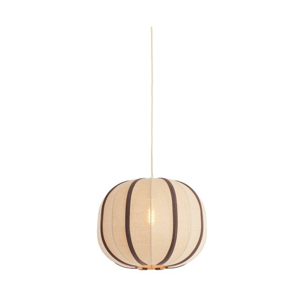 Kreminės spalvos kabantis šviestuvas su tekstiliniu gaubtu Esmiria – Light & Living-image-2