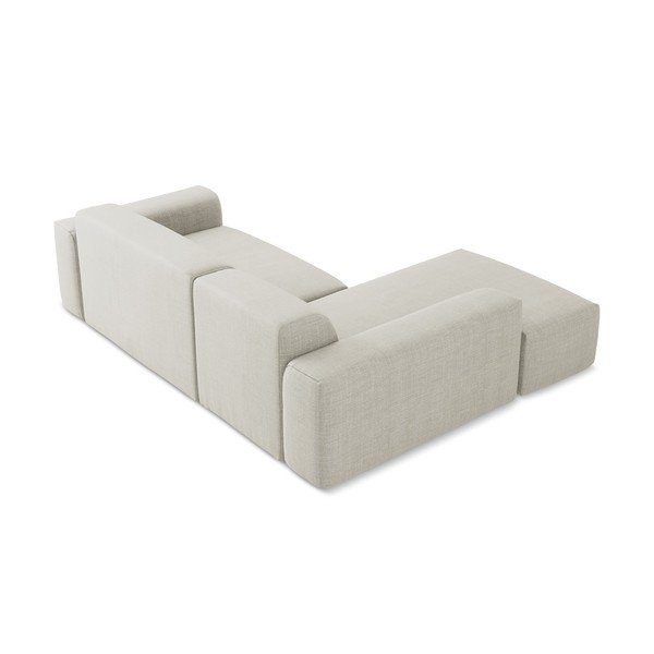 Smėlio spalvos kampinė sofa (su kairiuoju kampu/su gultu) Keli – Makamii-image-4