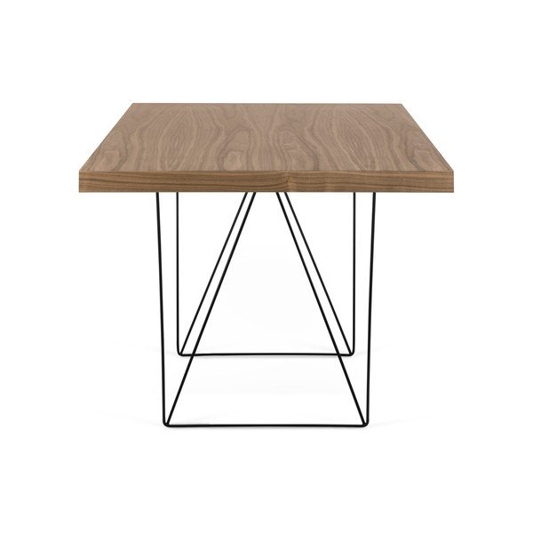 Rudas stalas su juodomis kojomis TemaHome Multi, 180 x 77 cm-image-1