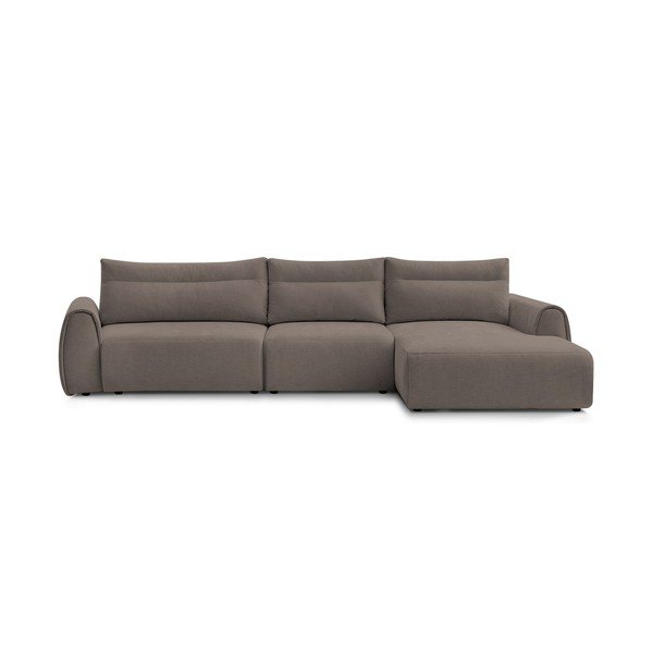 Kampinė sofa rudos spalvos Aden – Bobochic Paris