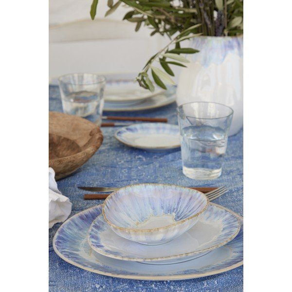 Baltos spalvos/mėlynos spalvos iš akmens masės mažas dubuo 200 ml Brisa – Costa Nova-image-1