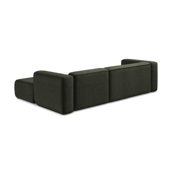 Žalios spalvos kampinė sofa (su dešiniuoju kampu/su gultu) Ekahi – Makamii-image-4