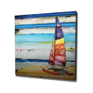 Paveikslas ant drobės Boat, 45 x 45 cm