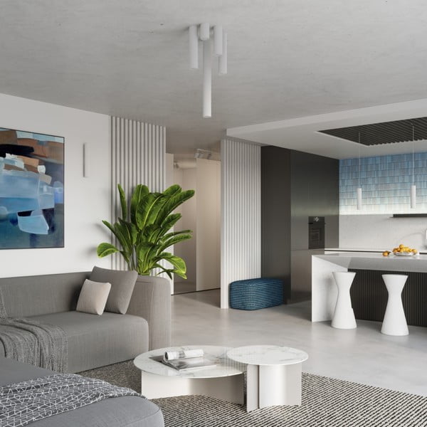 Kabantis šviestuvas baltos spalvos Gleam – Sollux-image-3