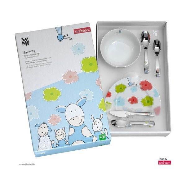 WMF "Cromargan® Farmily" 6 dalių vaikų valgomojo komplektas-image-1