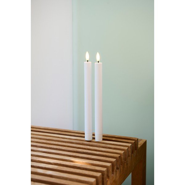LED žvakės 2 vnt. (aukštis 25 cm) Sille Tall Rechargeable – Sirius-image-3