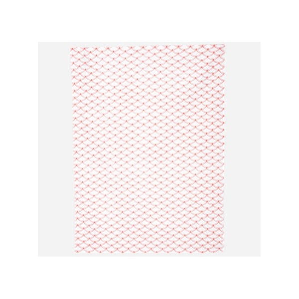 Rankšluostis "Waves", neoninės rožinės/baltos spalvos, 50x70 cm