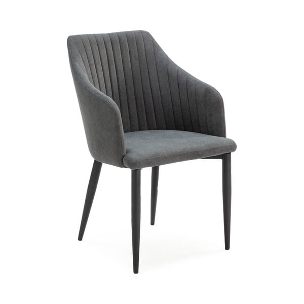 Tamsiai pilkos spalvos iš audinio valgomojo kėdžių komplektas 2 vnt. Nadi – Marckeric