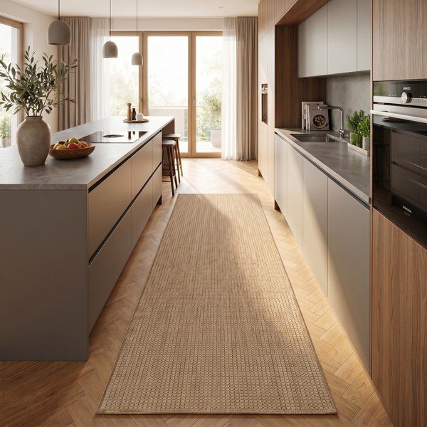 Smėlio spalvos lauko kilimas 80x250 cm Mira 1450 – Ayyildiz Carpets-image-1