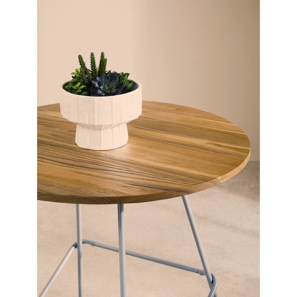 Iš guobos masyvo apvalios formos valgomojo stalas ø 80 cm District – Premier Housewares-image-2