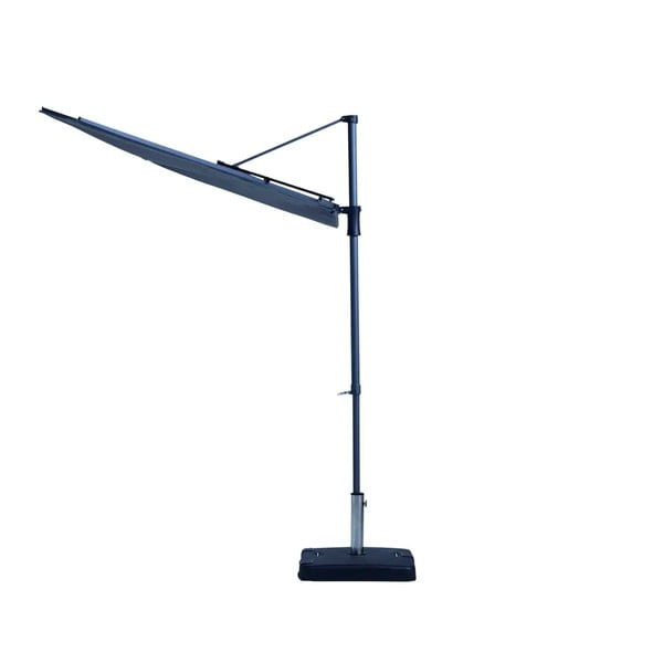 Pilkas pusapvalis sodo skėtis Madison Sun Wave, 270x150 cm-image-4