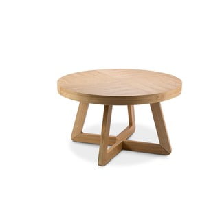 Didinamas kavos staliukas su medinėmis kojomis Windsor & Co Sofas Bodil, skersmuo 130 cm