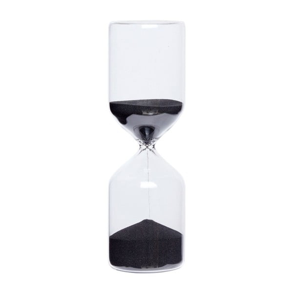 Smėlio laikrodis su juodu smėliu Hübsch Margie, 60 minučių