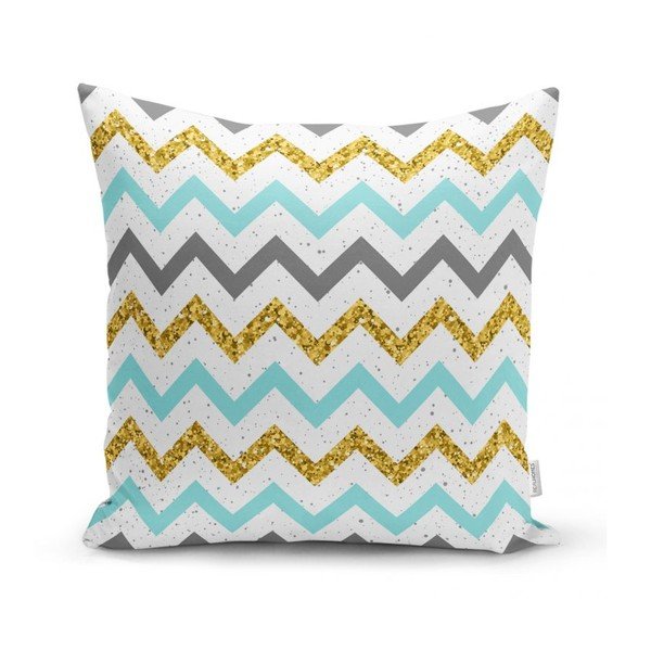 Minimalistiniai pagalvių užvalkalai Multi Zig Zag, 45 x 45 cm