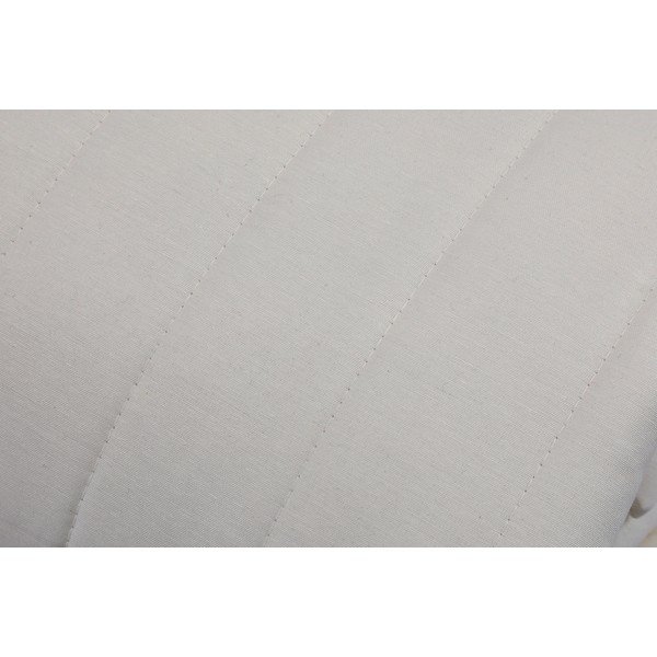 Kreminės spalvos šviesi dygsniuota lovatiesė Mijolnir Monart, 220 x 240 cm-image-3