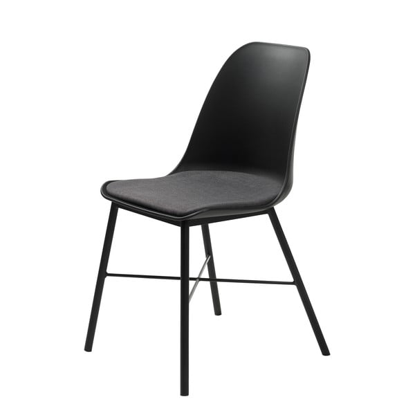 2 juodos ir pilkos spalvų kėdžių rinkinys Unique Furniture Whistler-image-1