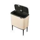 Iš plieno galima atidaryti palietus šiukšliadėžė smėlio spalvos 36 l Bo Touch Bin – Brabantia