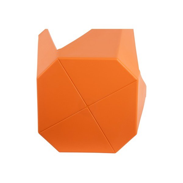 Oranžinės spalvos iš plastiko taburetė Cherish – Leitmotiv-image-2