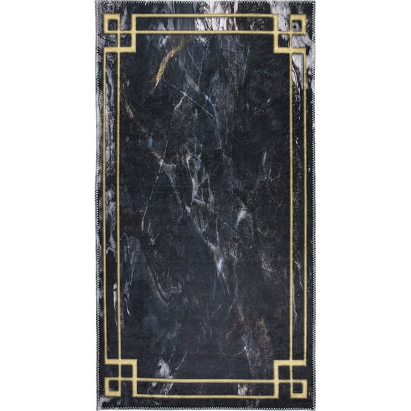 Tamsiai pilkas plaunamas kilimas 150x80 cm - Vitaus